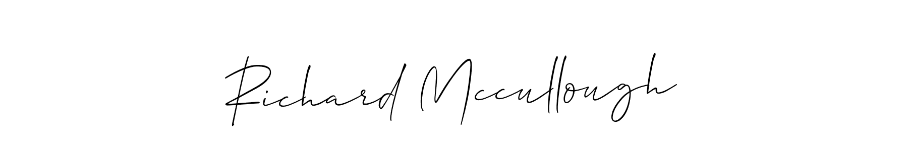 How to make Richard Mccullough signature? Allison_Script is a professional autograph style. Create handwritten signature for Richard Mccullough name. Richard Mccullough signature style 2 images and pictures png